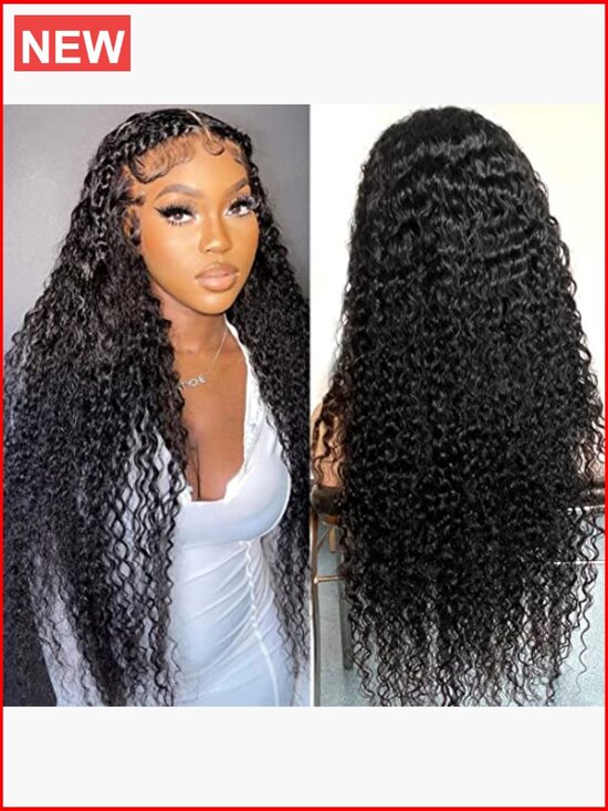 30 Inch Deep Wave Lace Front Wig Human Hair 13x6 HD Lace Frontal Pre Plucked main image 6